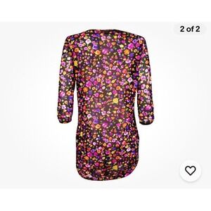 Anne Cole Swimsuit Coverup Size XL Floral‎ Sheer $50 MSRP